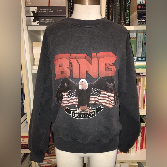 Anine Bing Eagle USA Flag Graphic Sweatshirt - Picture 3 of 7